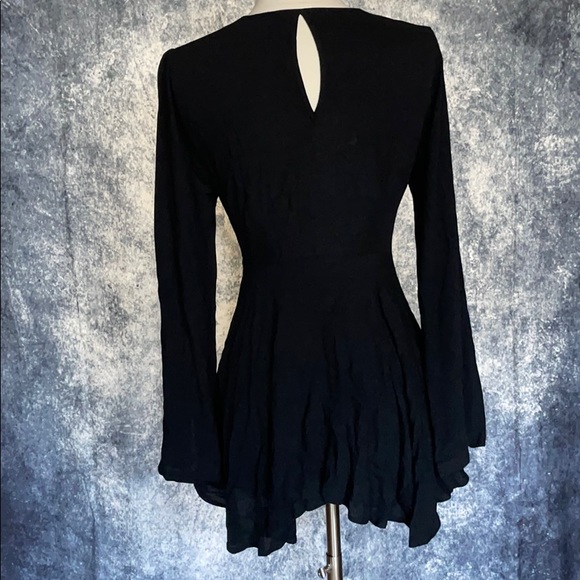 Like new Free People 90s black goth mini dress - Picture 3 of 7